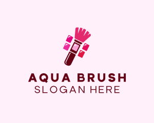 Makeup Palette Brush Cosmetics logo design