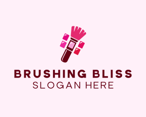 Makeup Palette Brush Cosmetics logo design