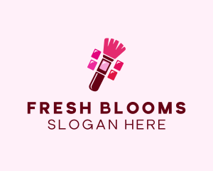 Makeup Palette Brush Cosmetics logo design