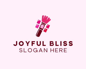 Makeup Palette Brush Cosmetics logo design