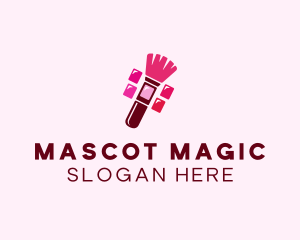 Makeup Palette Brush Cosmetics logo design