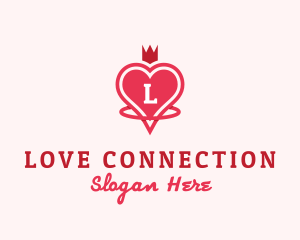 Royal Heart Love logo design