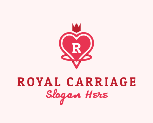 Royal Heart Love logo design