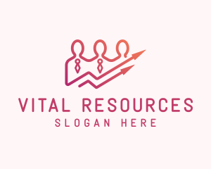 Human Resource Employee Outsourcing logo design