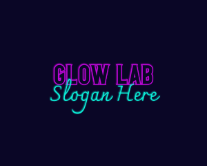 Glowing Neon Bar logo