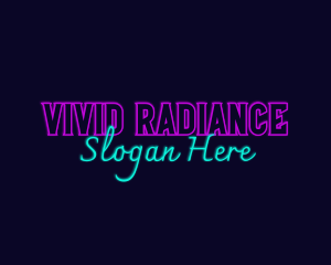 Glowing Neon Bar logo