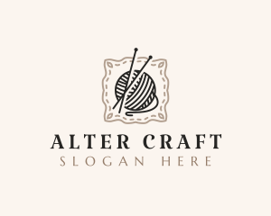 Knitting Craft Yarn logo design