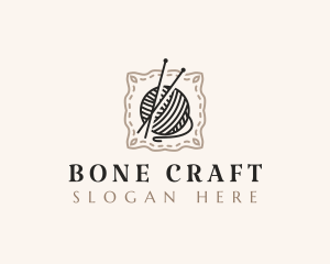 Knitting Craft Yarn logo design