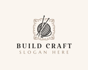 Knitting Craft Yarn logo design