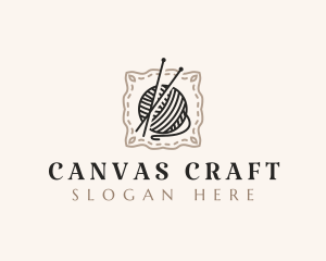 Knitting Craft Yarn logo design