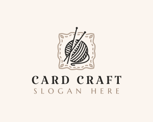 Knitting Craft Yarn logo design