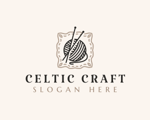 Knitting Craft Yarn logo design