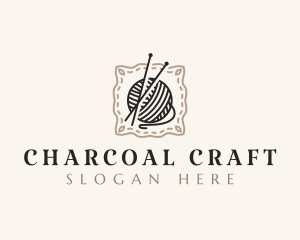 Knitting Craft Yarn logo design