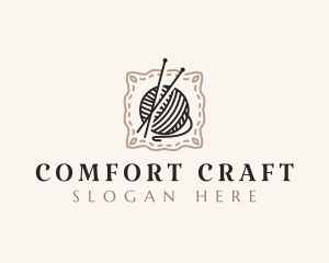 Knitting Craft Yarn logo design