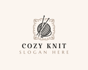 Knitting Craft Yarn logo design