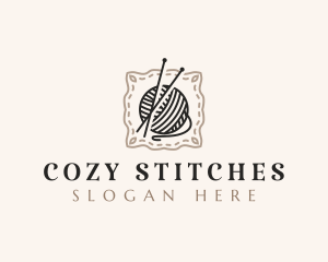 Knitting Craft Yarn logo design