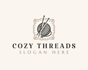 Knitting Craft Yarn logo design