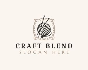 Knitting Craft Yarn logo design