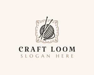 Knitting Craft Yarn logo design