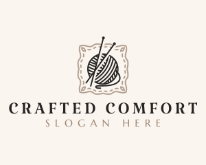 Knitting Craft Yarn logo design