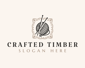 Knitting Craft Yarn logo design