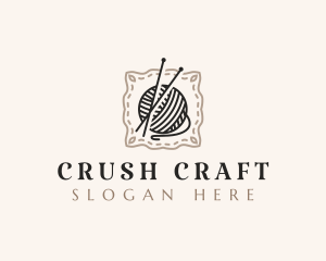 Knitting Craft Yarn logo design