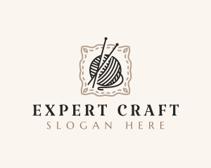 Knitting Craft Yarn logo design