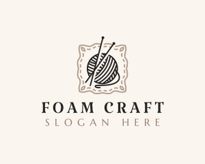 Knitting Craft Yarn logo design