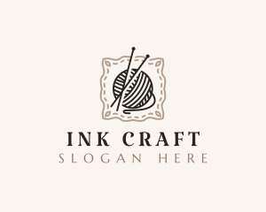 Knitting Craft Yarn logo design