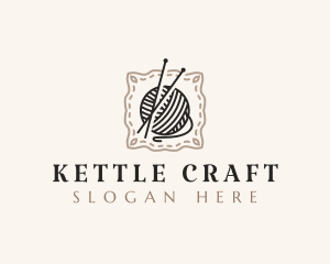 Knitting Craft Yarn logo design