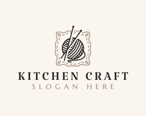 Knitting Craft Yarn logo design