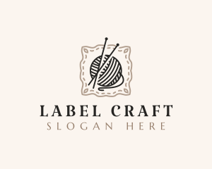 Knitting Craft Yarn logo design