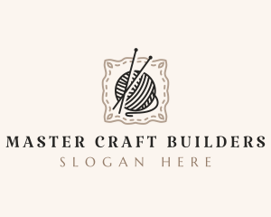 Knitting Craft Yarn logo design