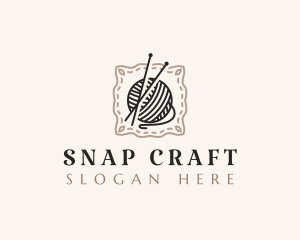 Knitting Craft Yarn logo design