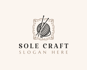 Knitting Craft Yarn logo design