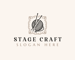 Knitting Craft Yarn logo design