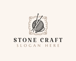 Knitting Craft Yarn logo design