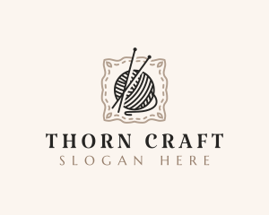 Knitting Craft Yarn logo design