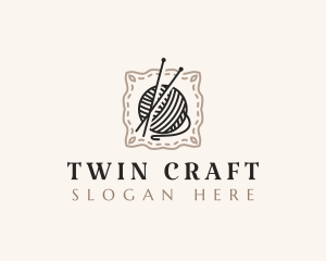 Knitting Craft Yarn logo design