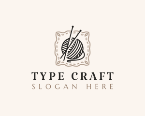 Knitting Craft Yarn logo design