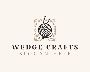 Knitting Craft Yarn logo design