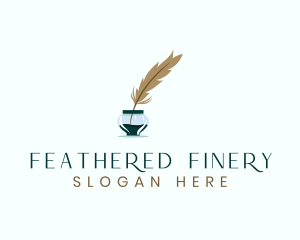 Ink Feather Writing logo design