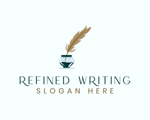 Ink Feather Writing logo design