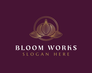 Luxury Lotus Wellness logo design