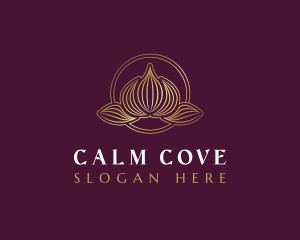 Calm Lotus Flower logo