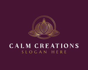 Calm Lotus Flower logo