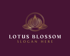 Luxury Lotus Wellness logo design