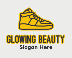 Yellow Sneaker Monoline logo