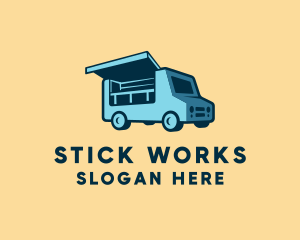 Food Stall Truck logo design