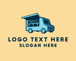 Fast Food - Food Stall Truck logo design